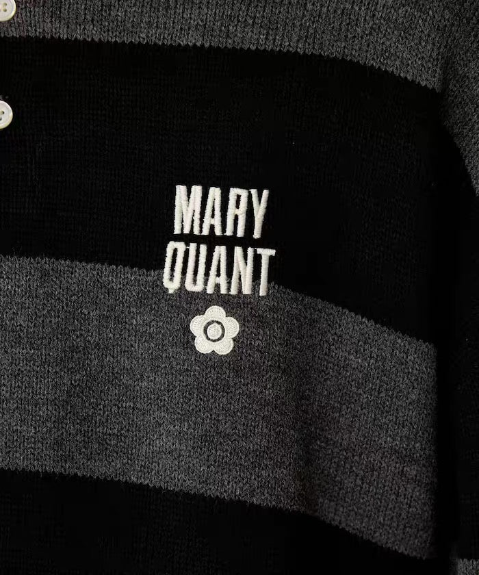 Mary Quant 刺繡針織polo shirt