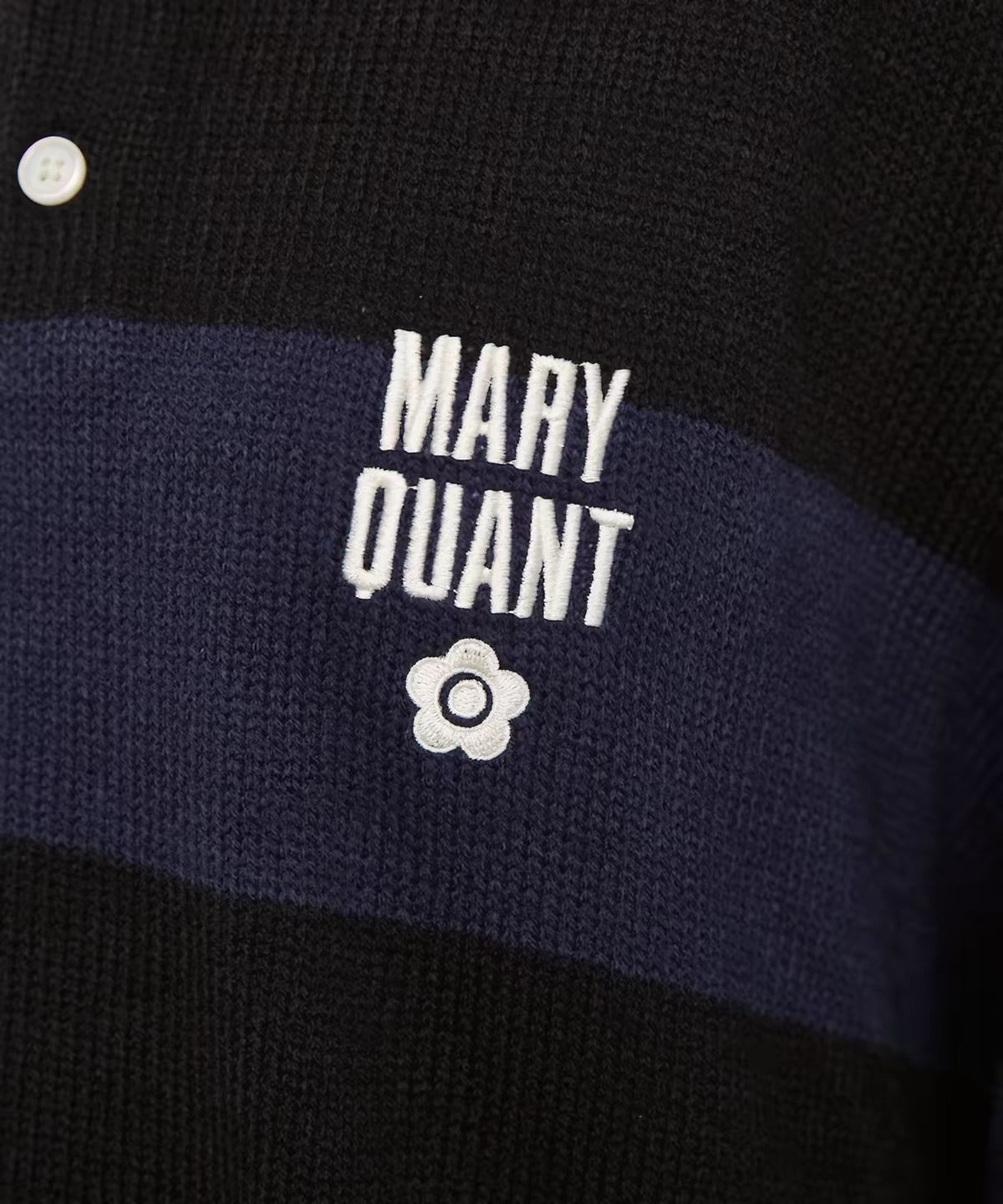 Mary Quant 刺繡針織polo shirt