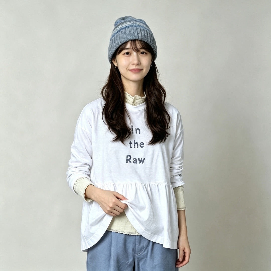 45R in the raw 長袖tee