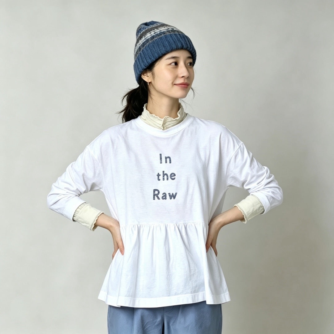 45R in the raw 長袖tee