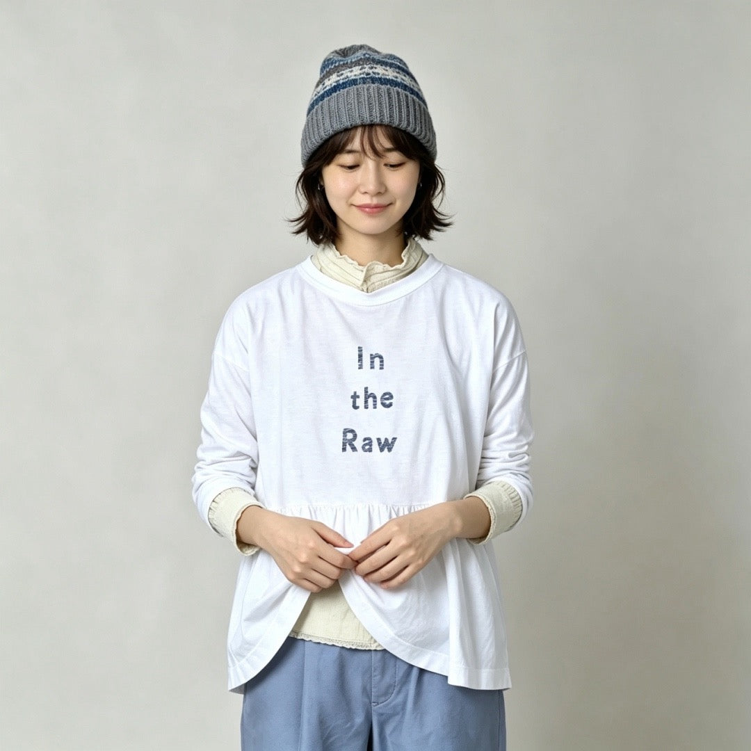 45R in the raw 長袖tee