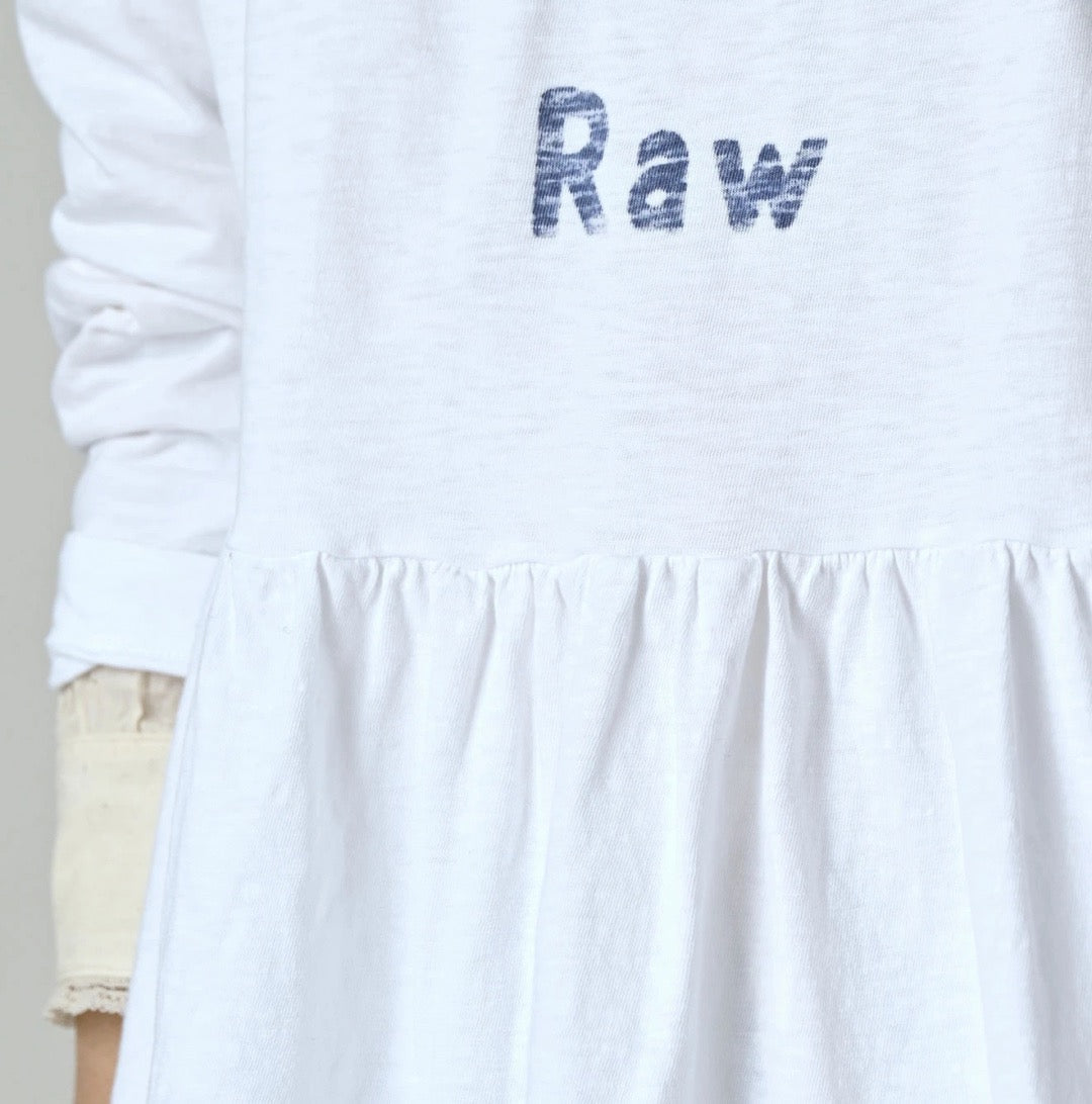 45R in the raw 長袖tee