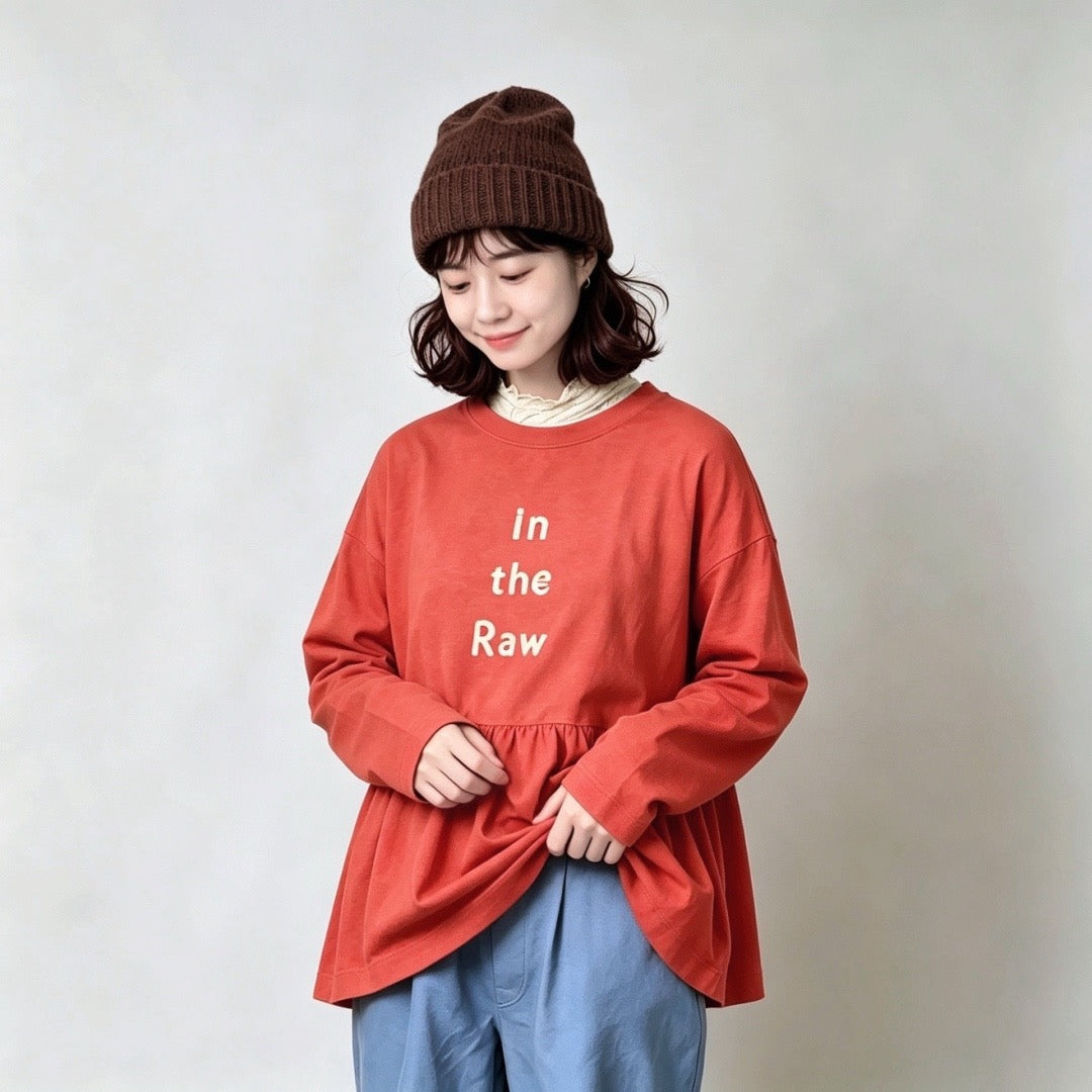 45R in the raw 長袖tee