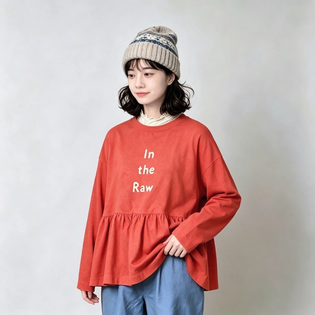 45R in the raw 長袖tee