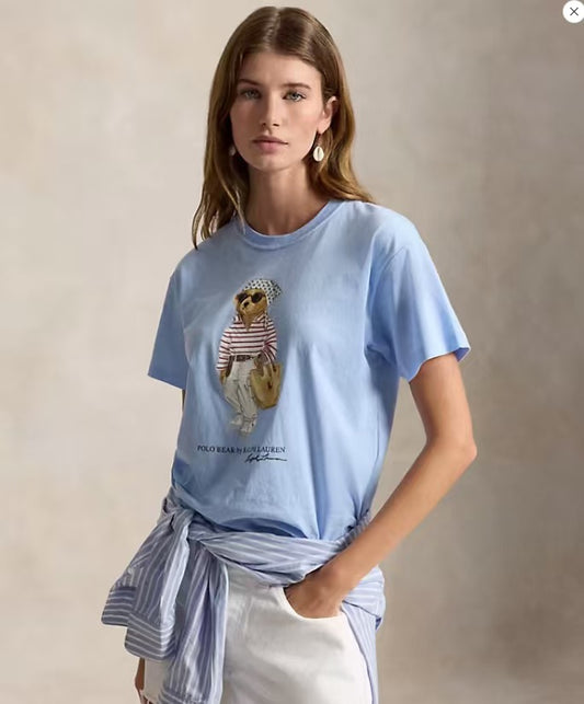 Polo bear 印花tee