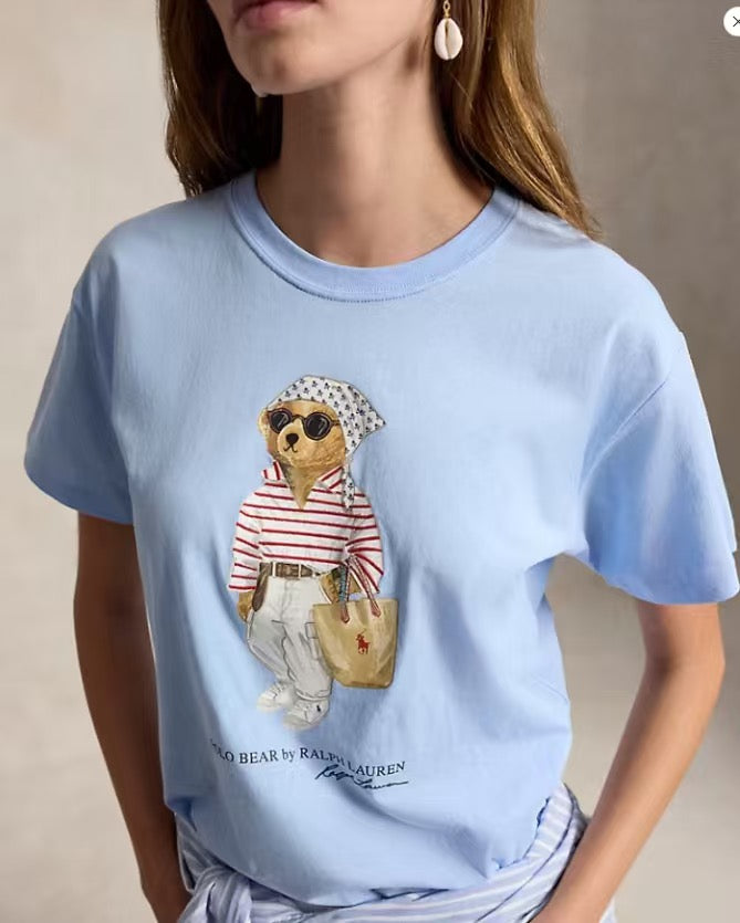 Polo bear 印花tee