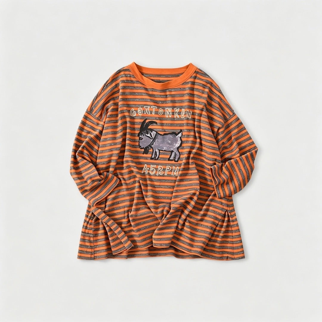 45R sheep間條tee