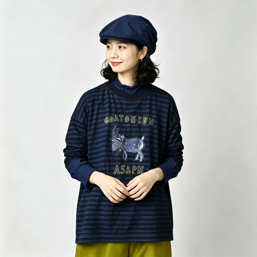 45R sheep間條tee