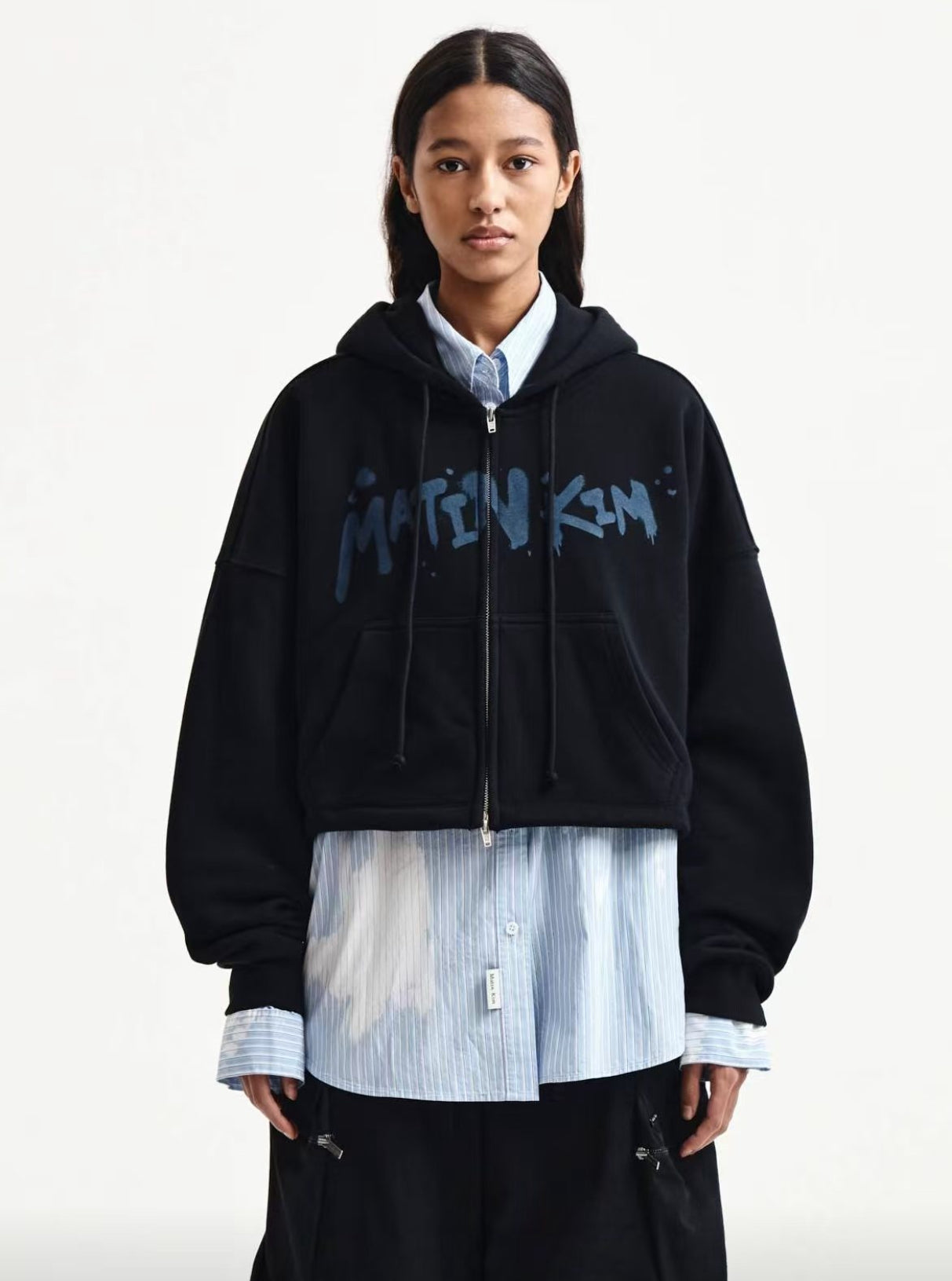Matin kim logo zip hoodies jacket