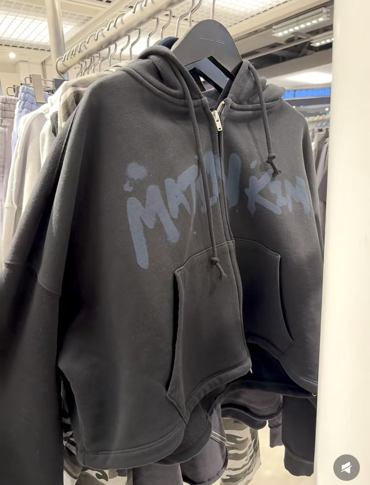 Matin kim logo zip hoodies jacket