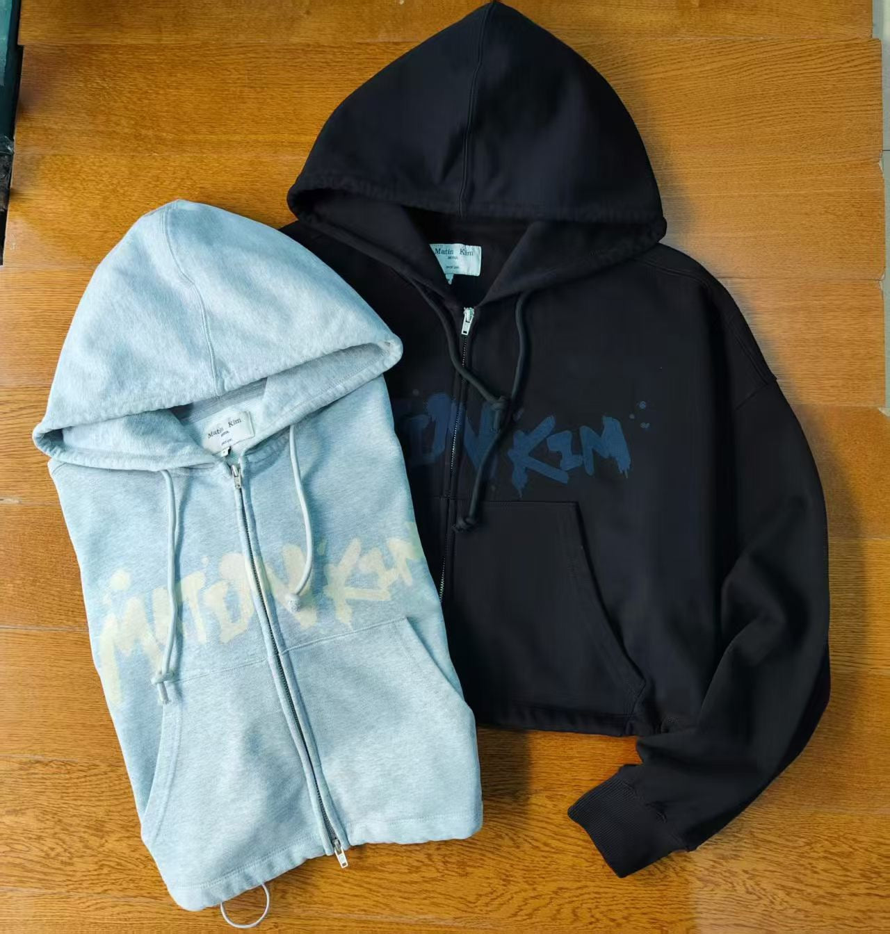 Matin kim logo zip hoodies jacket