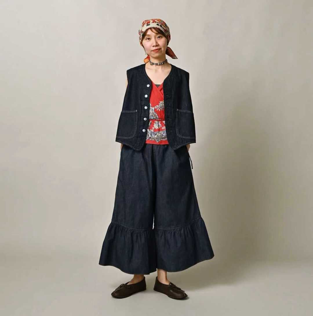 45R 牛仔喇叭褲