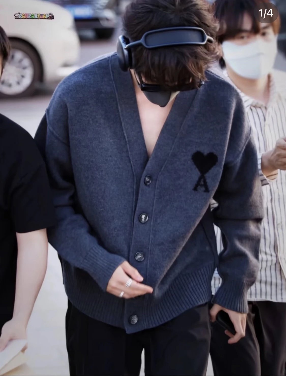 AMI心心cardigan