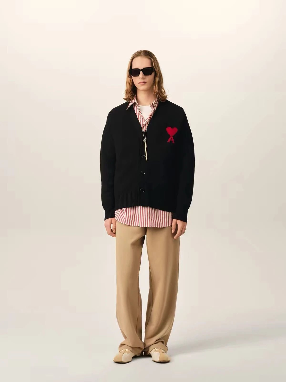 AMI心心cardigan