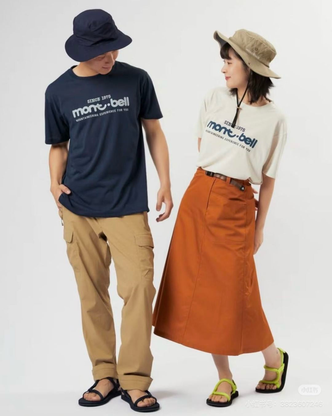 Mont bell 50th印花tee