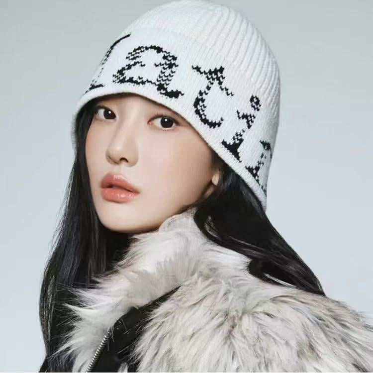 Matin Kim 提花針織冷帽