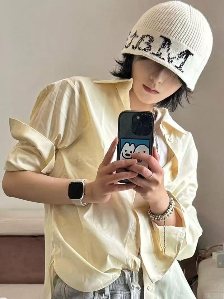 Matin Kim 提花針織冷帽