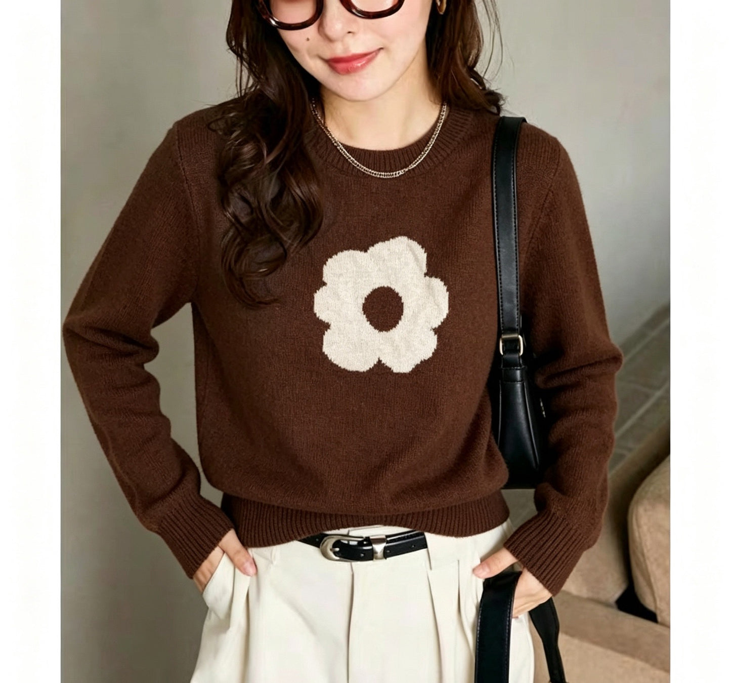 Mary quant flower sweater