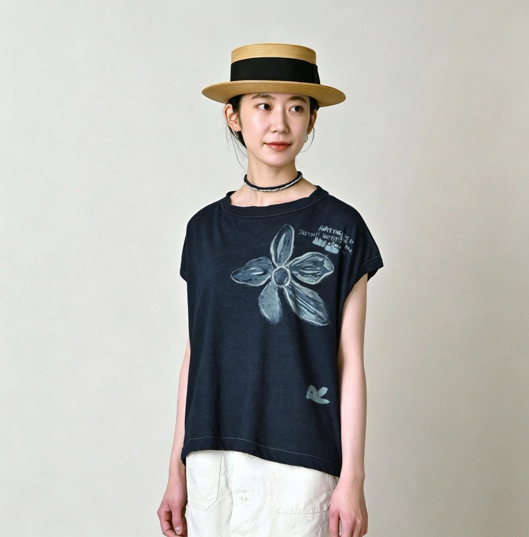 45R flower pattern tee