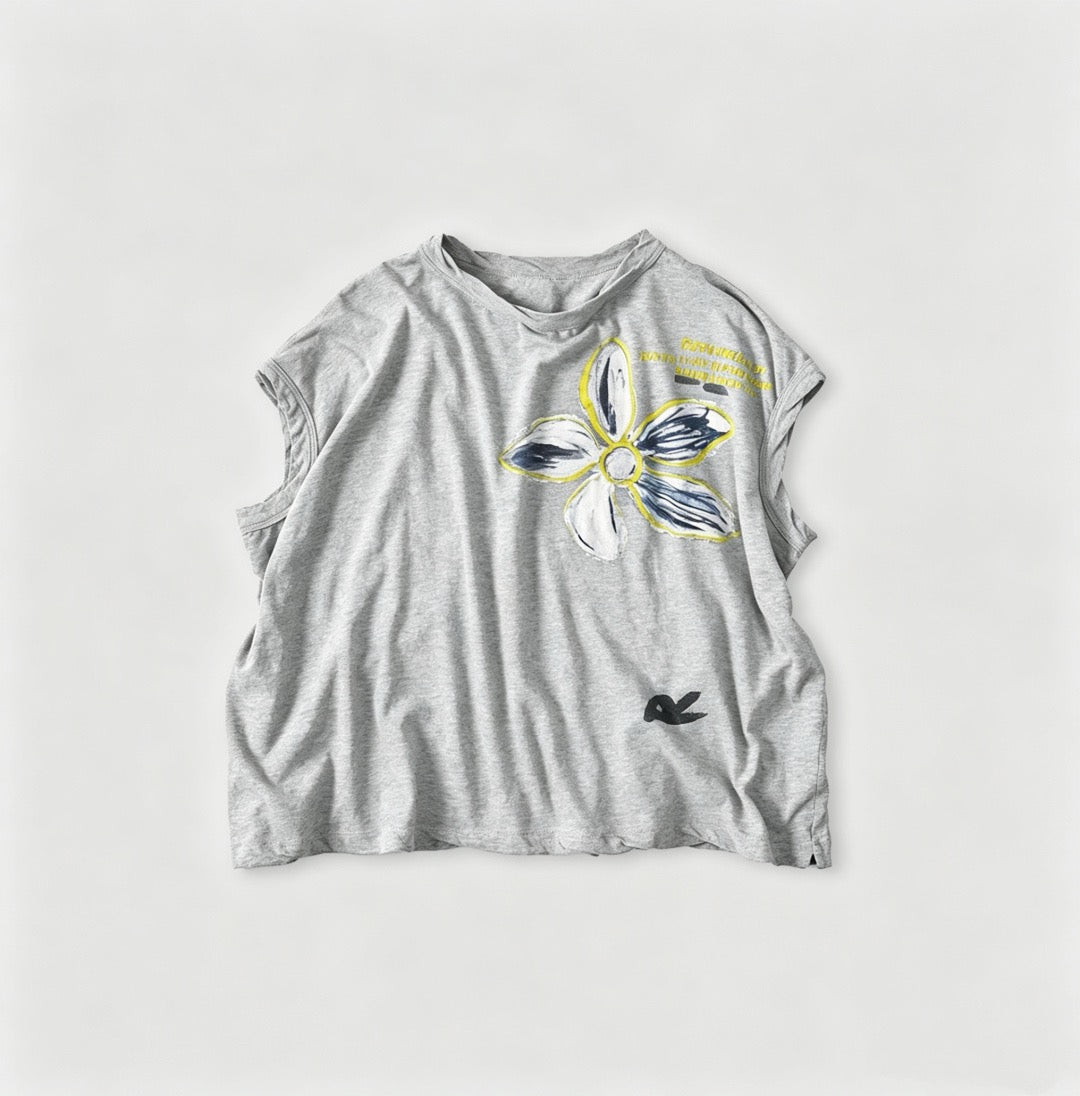 45R flower pattern tee