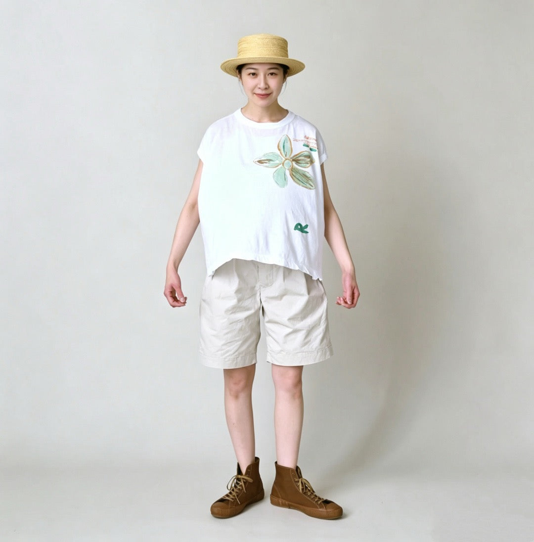 45R flower pattern tee