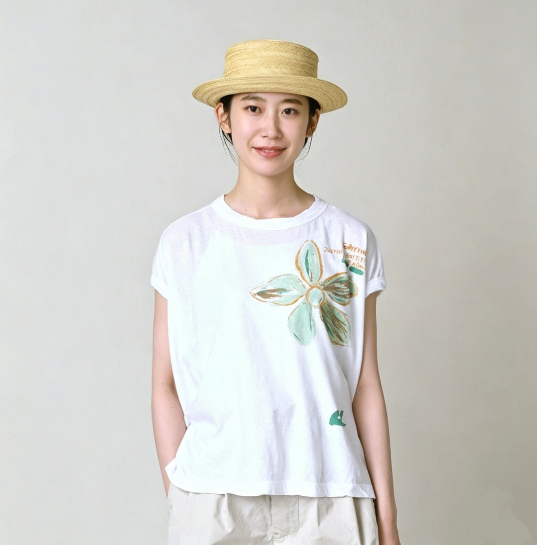 45R flower pattern tee