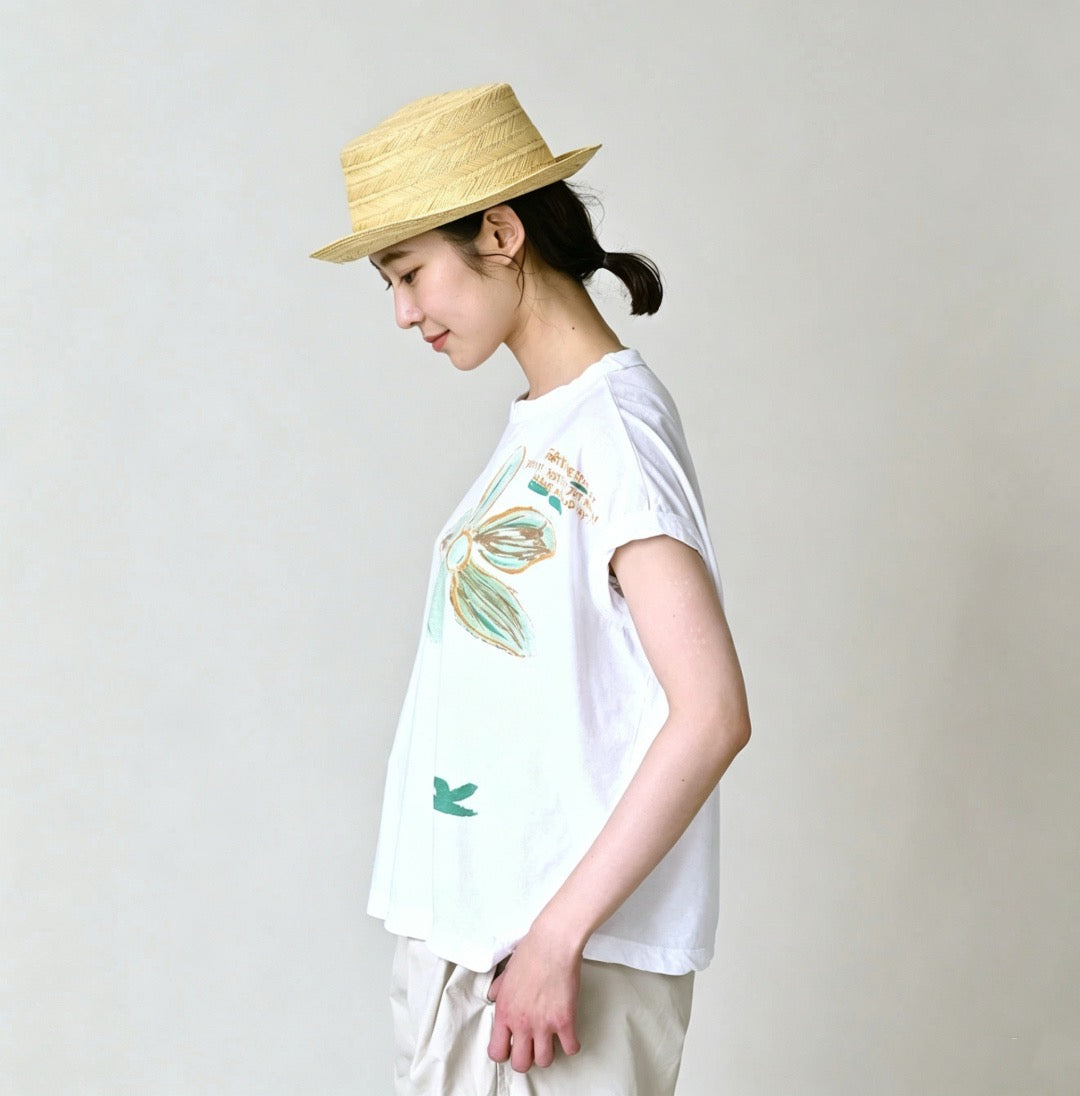 45R flower pattern tee