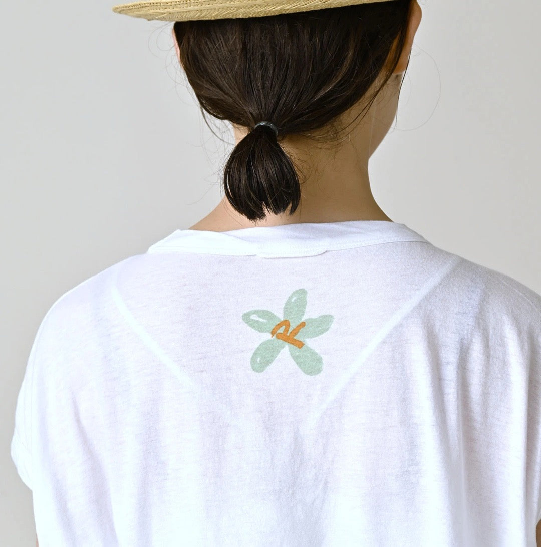 45R flower pattern tee