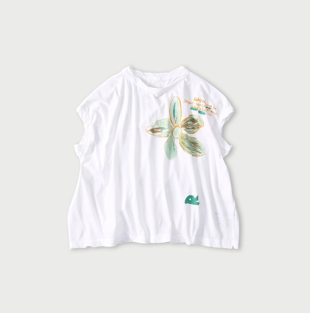 45R flower pattern tee