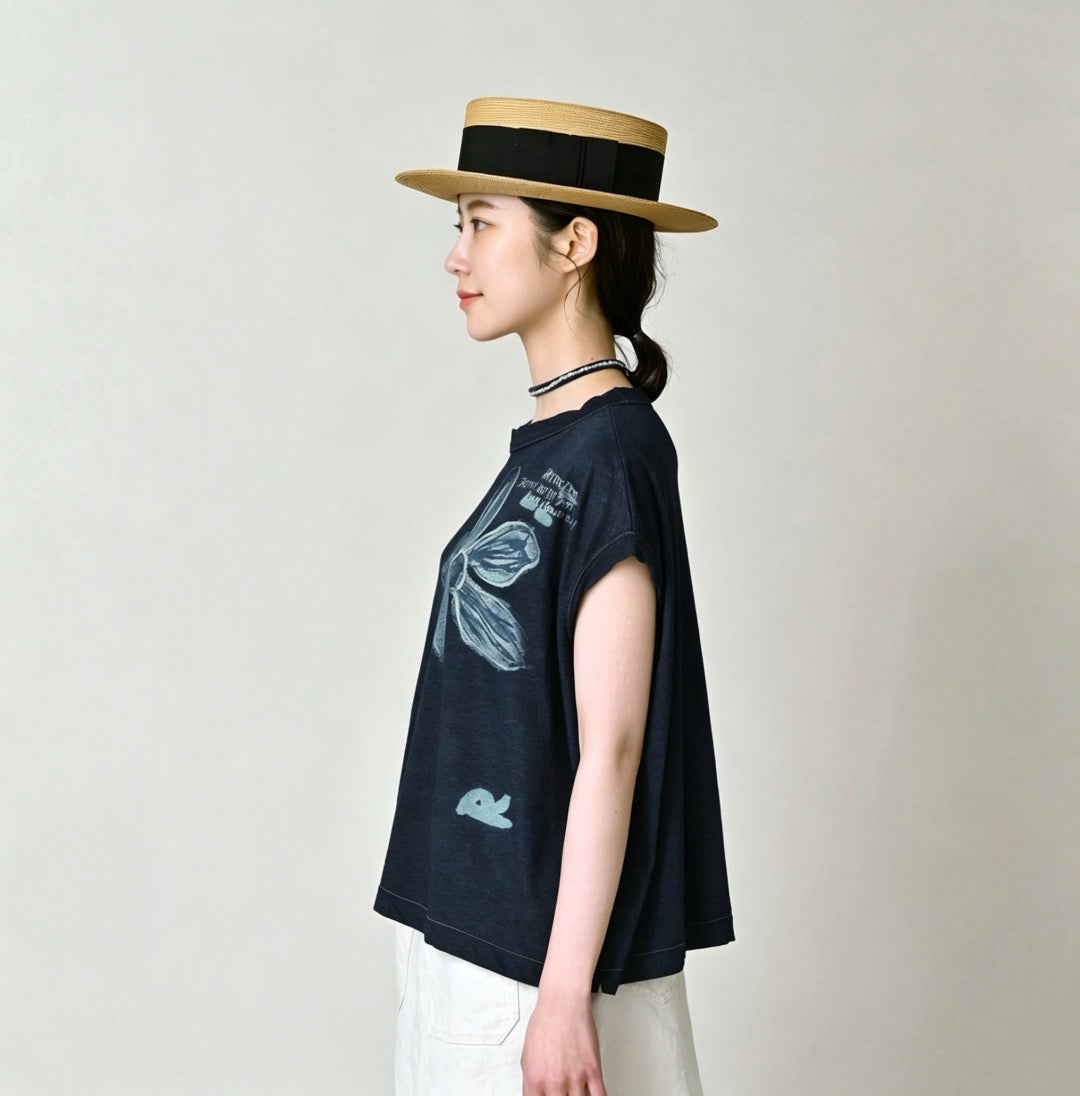 45R flower pattern tee