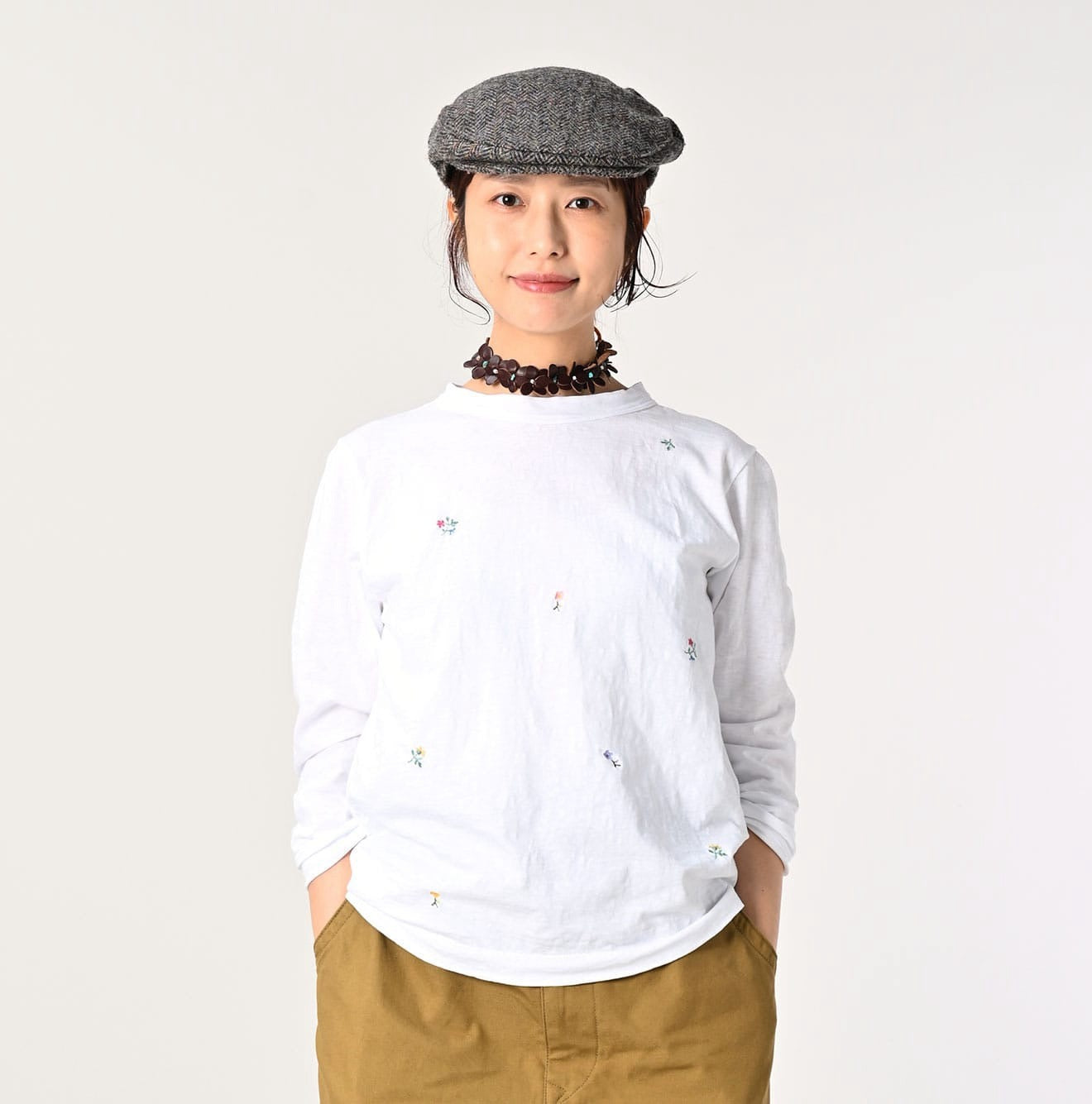 45R flower刺繡tee&nbsp;