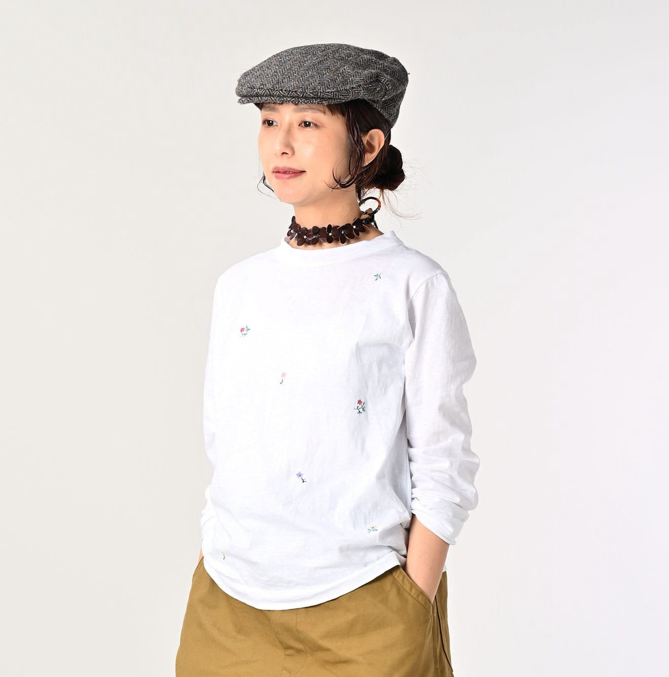 45R flower刺繡tee&nbsp;