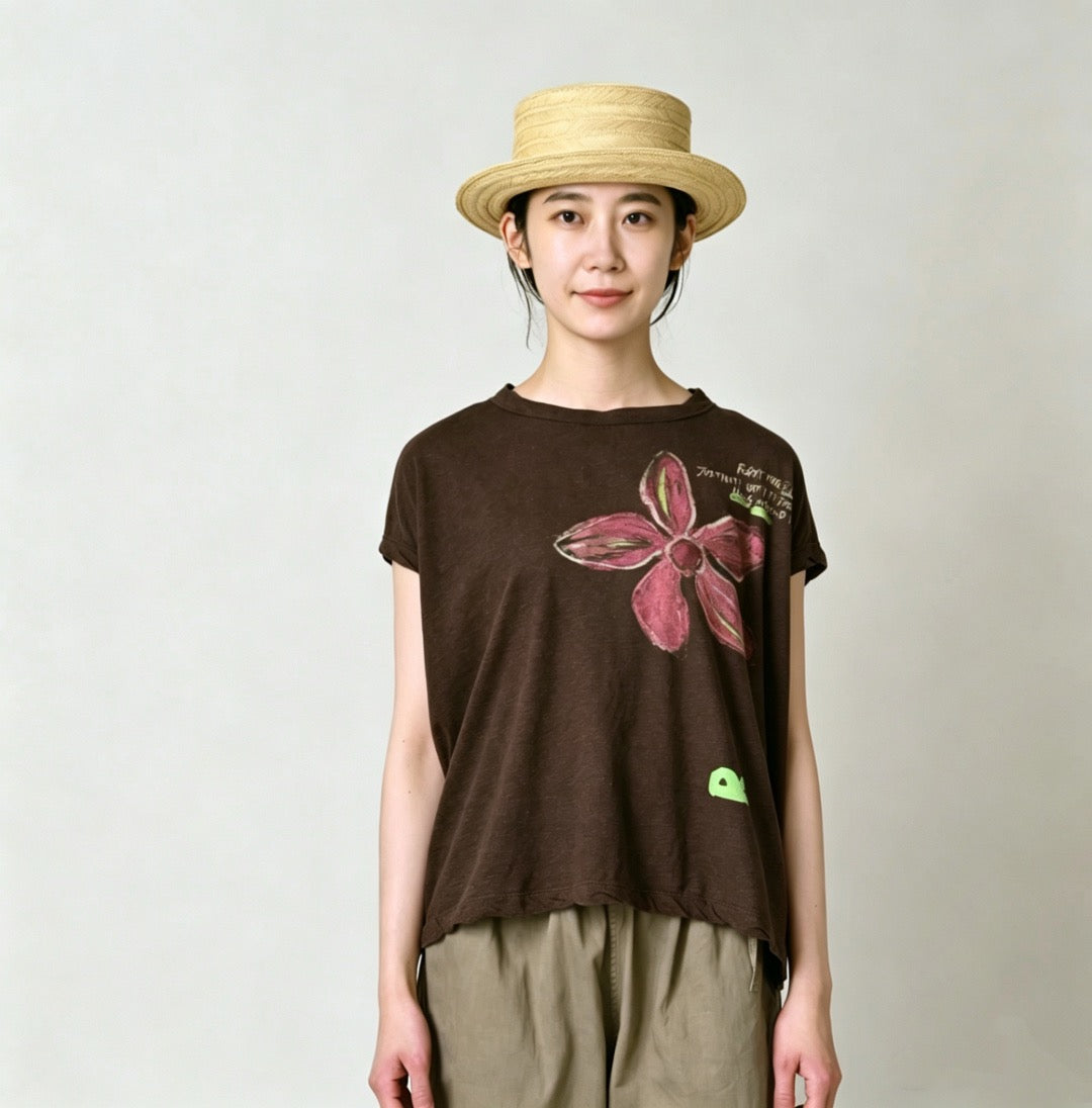 45R flower pattern tee