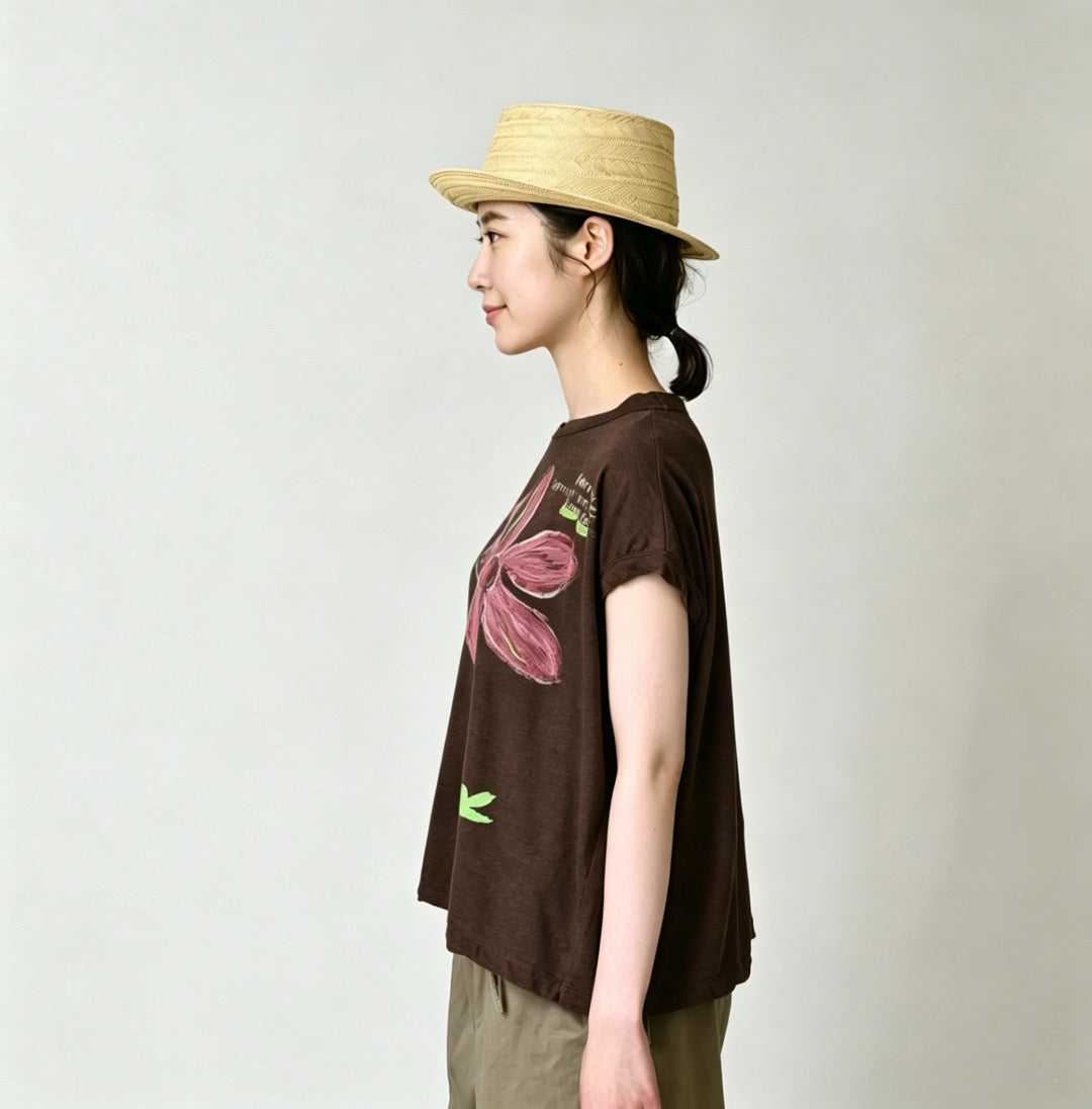 45R flower pattern tee