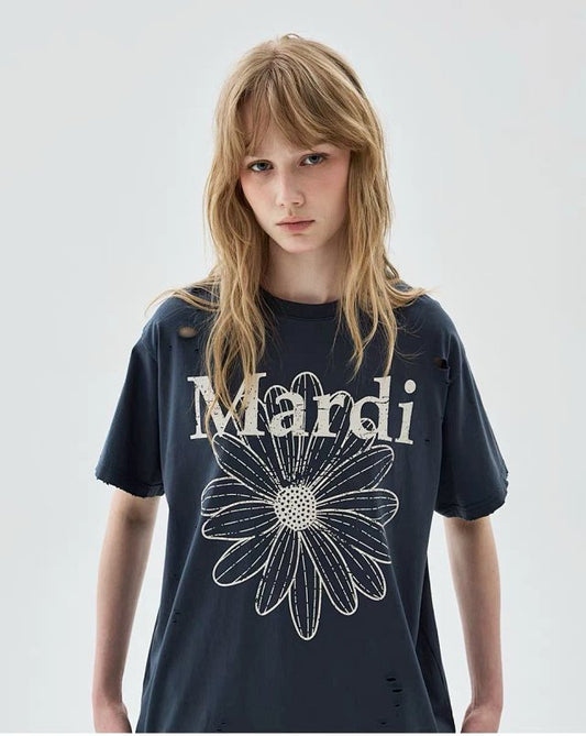Mardi Mercredi 破洞tee