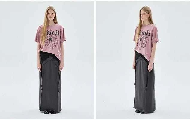 Mardi Mercredi 破洞tee