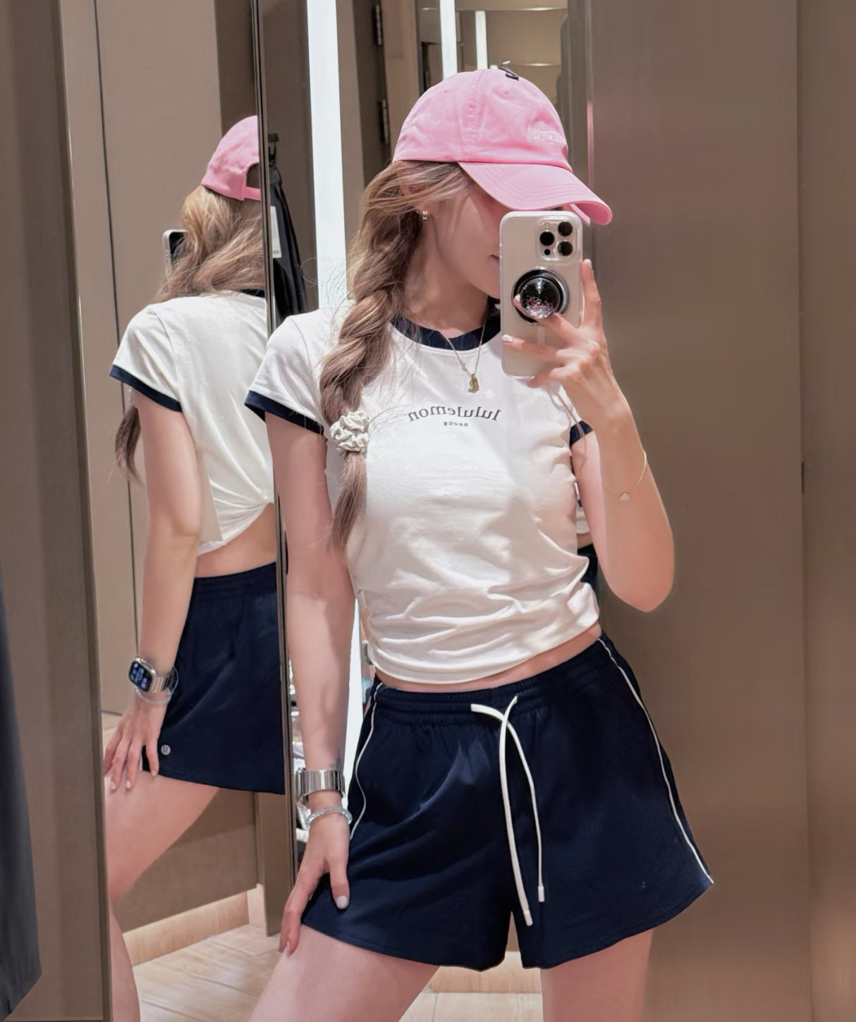 Lululemon 撞色tee