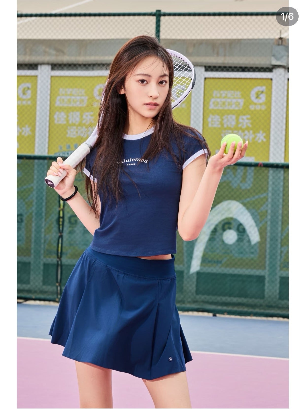 Lululemon 撞色tee