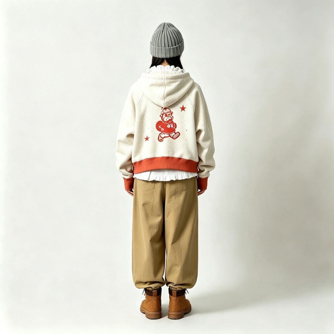 45R撞色hoodies jacket