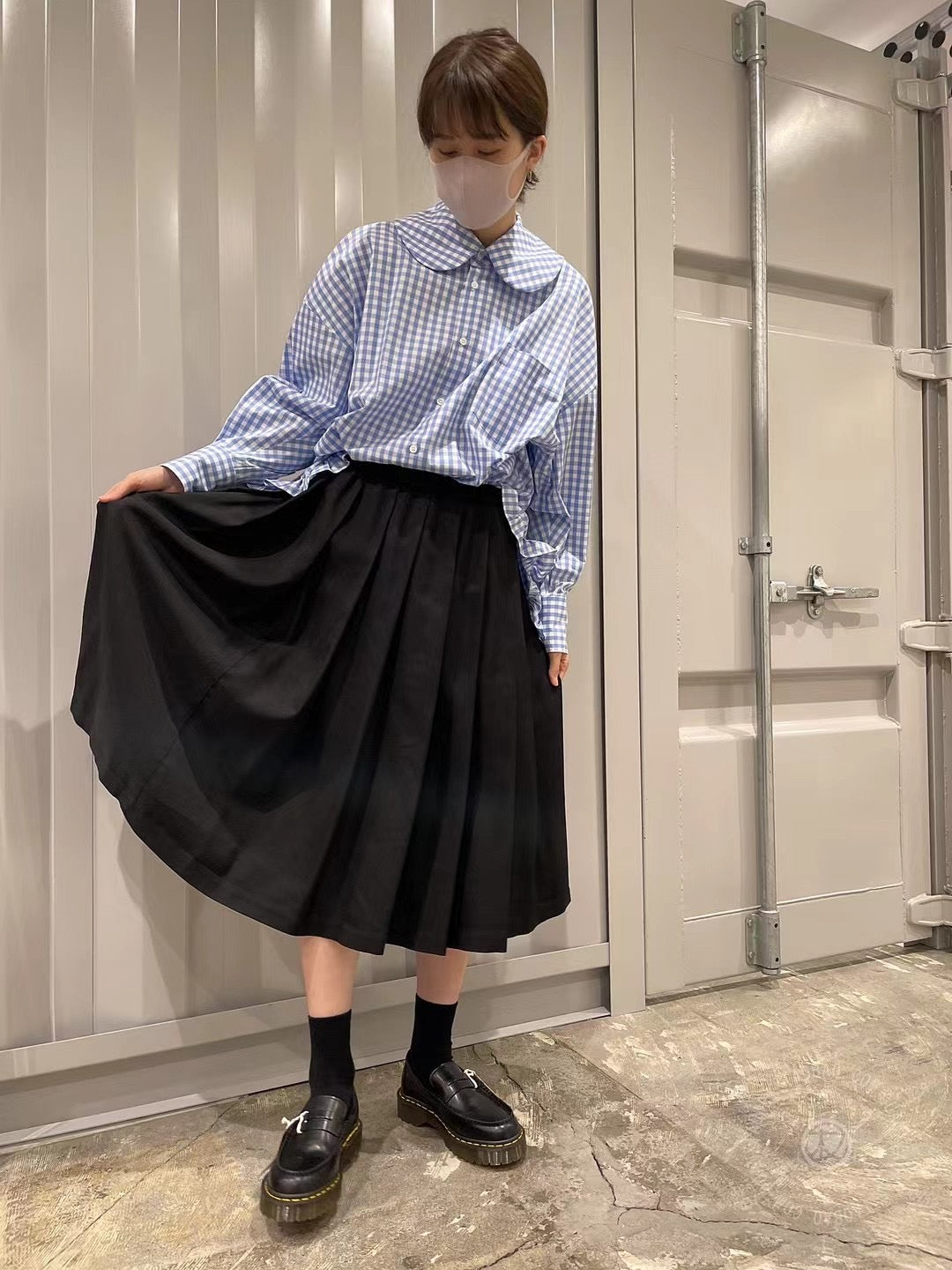 Cdg羊毛百褶裙