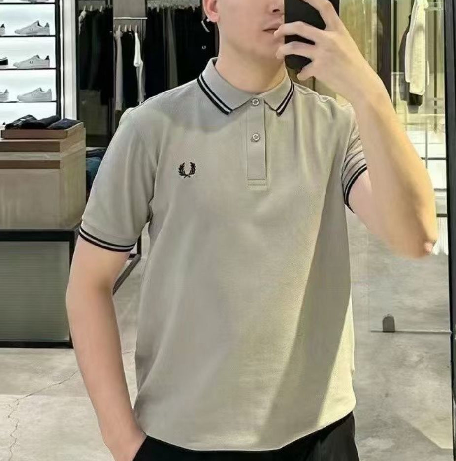 Fred perry撞色polo shirt