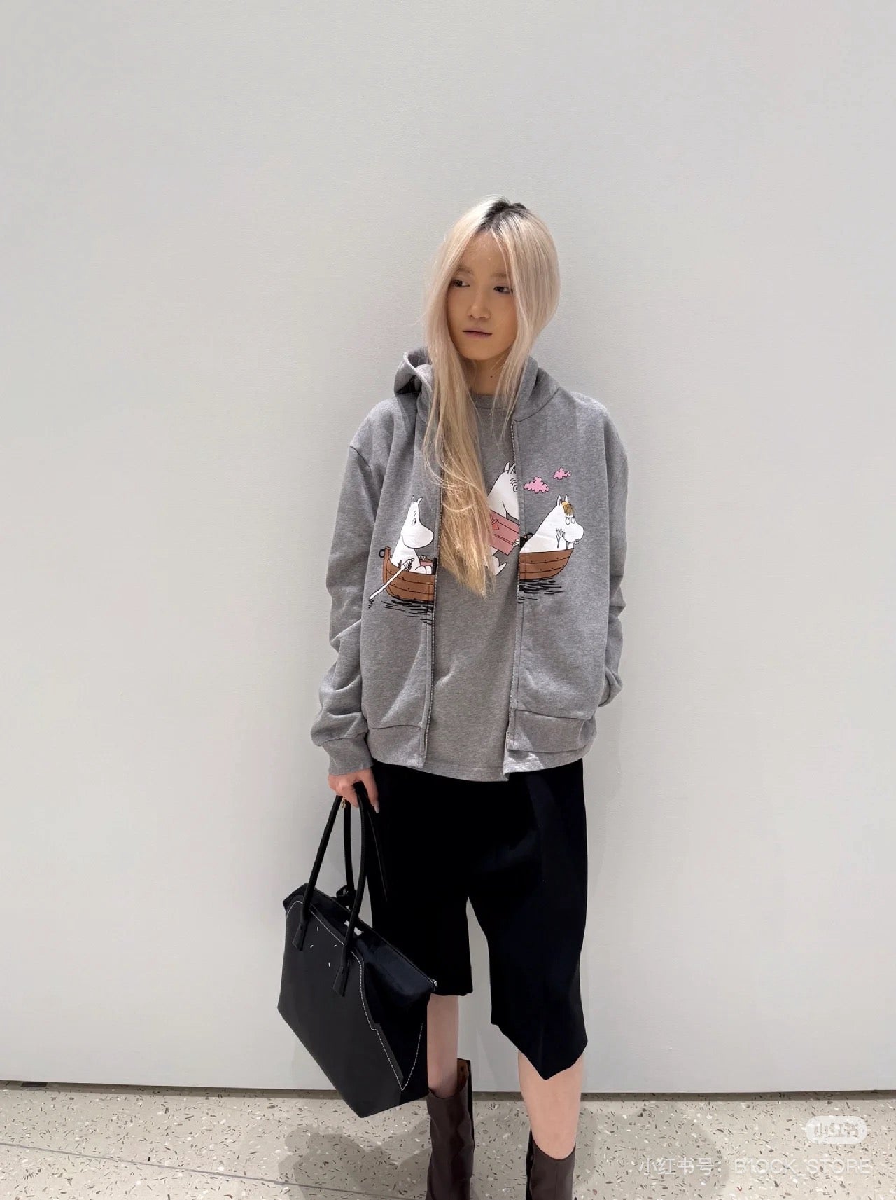 Acne studios x moomin zip hoodies