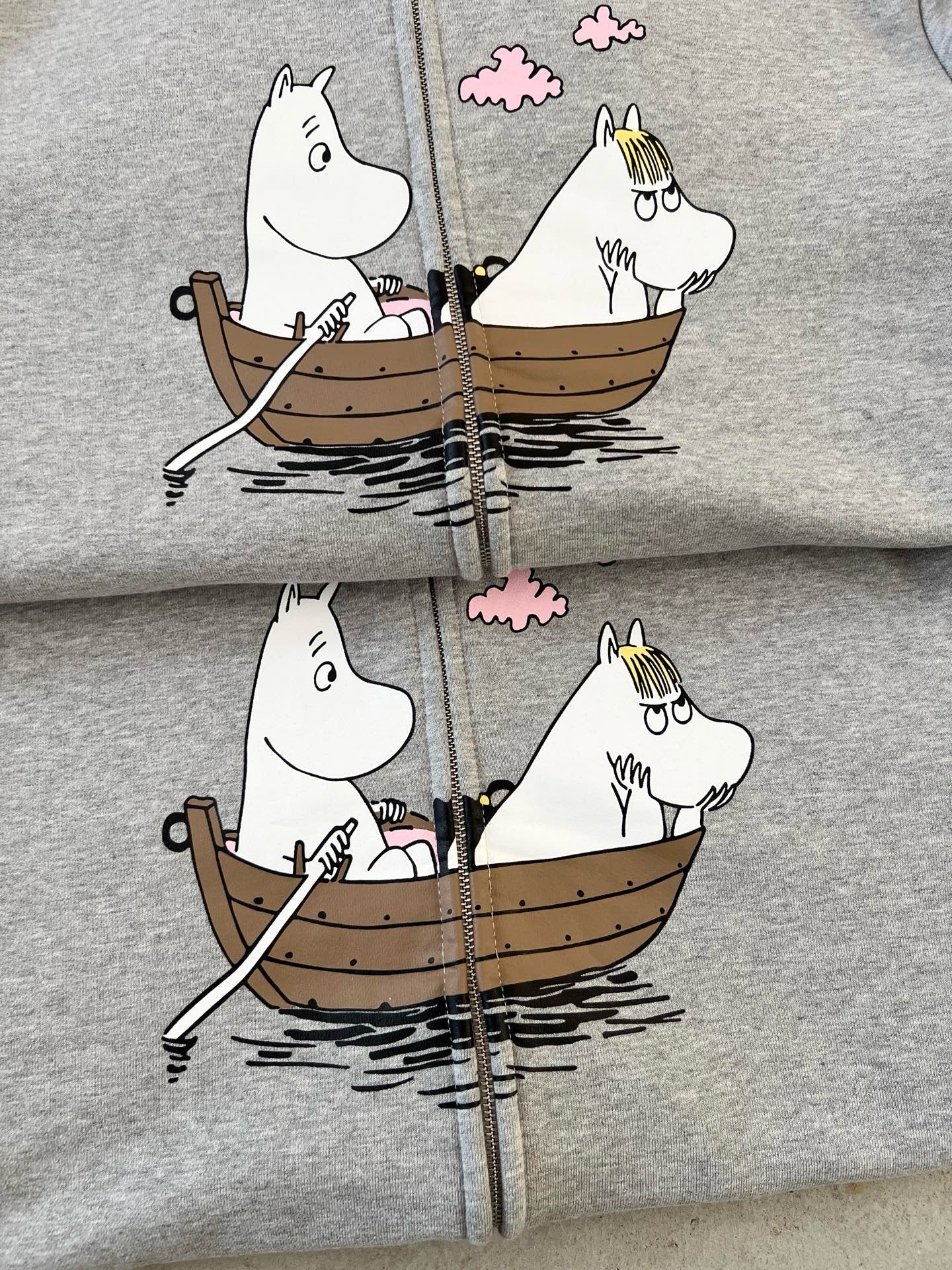 Acne studios x moomin zip hoodies