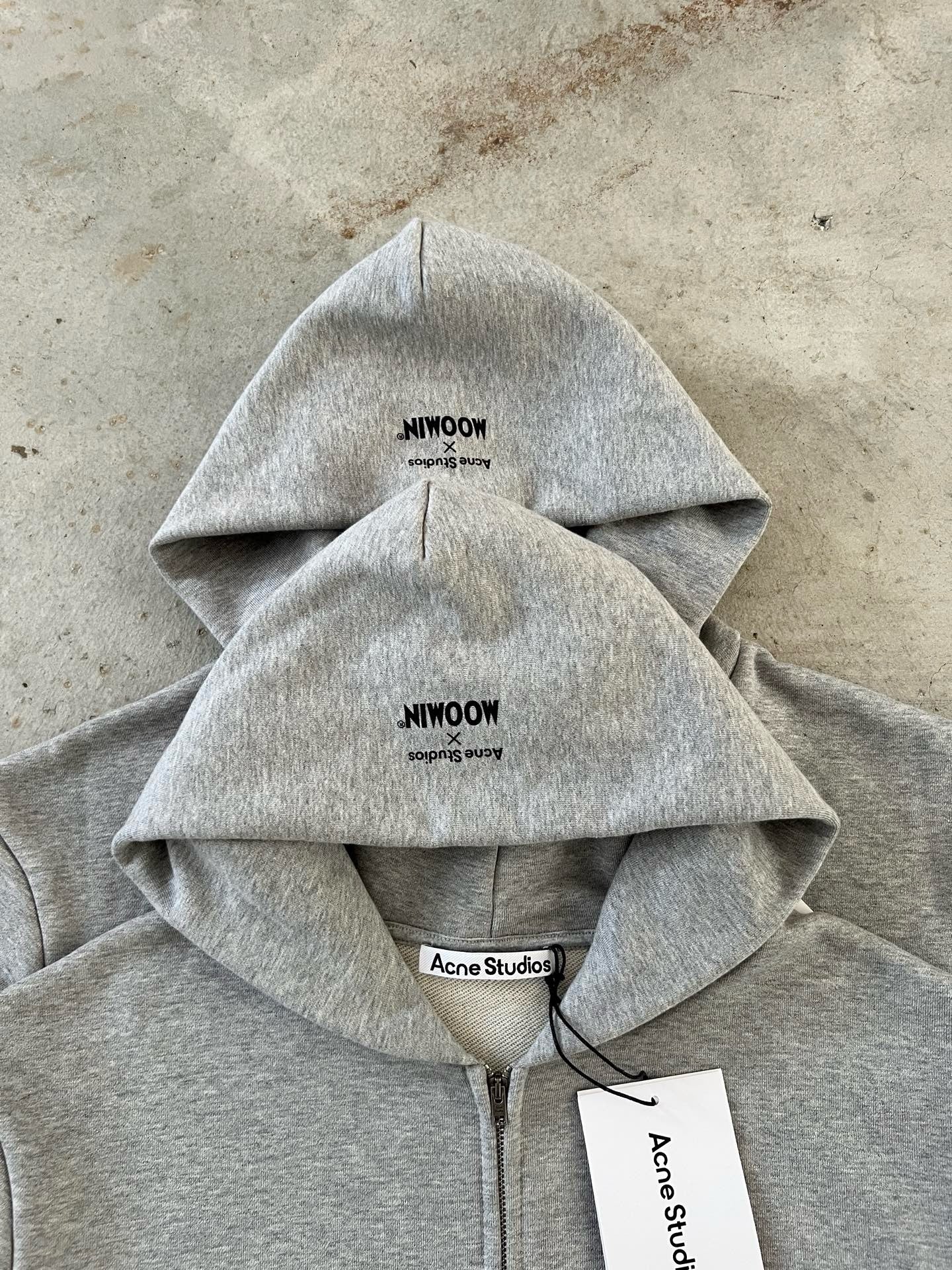 Acne studios x moomin zip hoodies