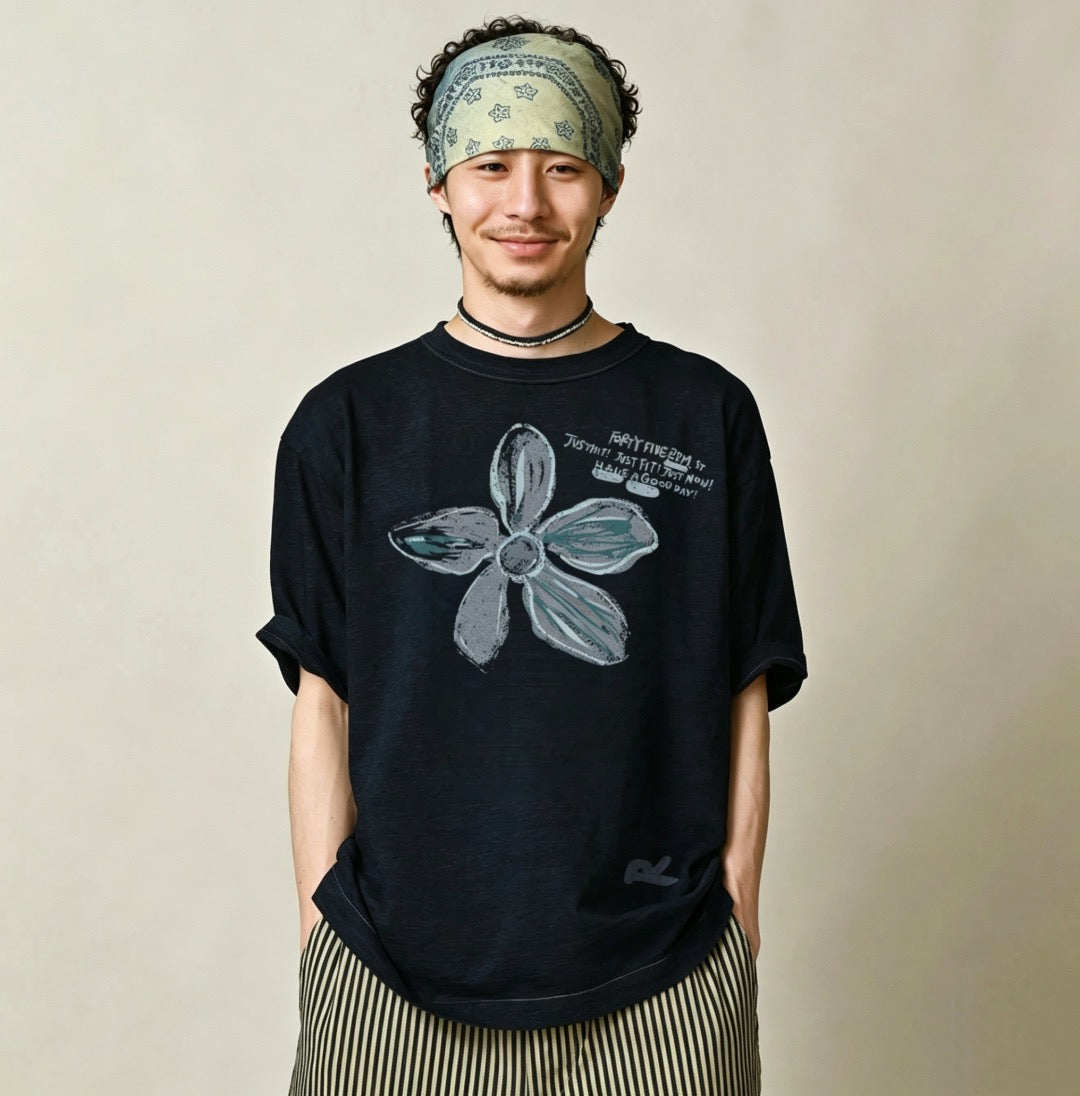 45R flower tee