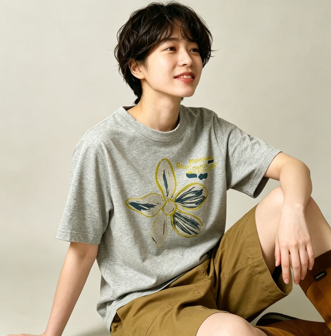 45R flower tee