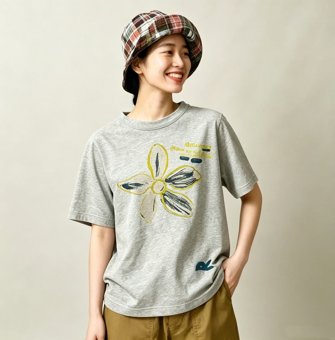 45R flower tee