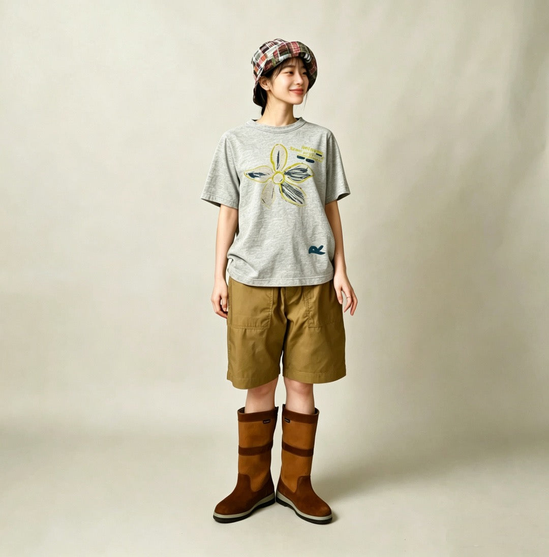 45R flower tee