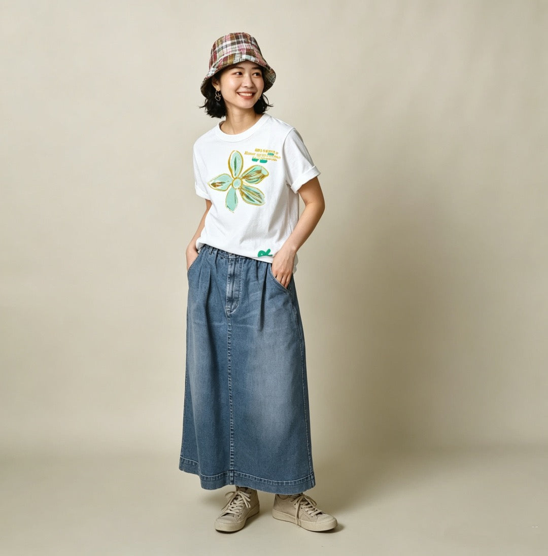 45R flower tee