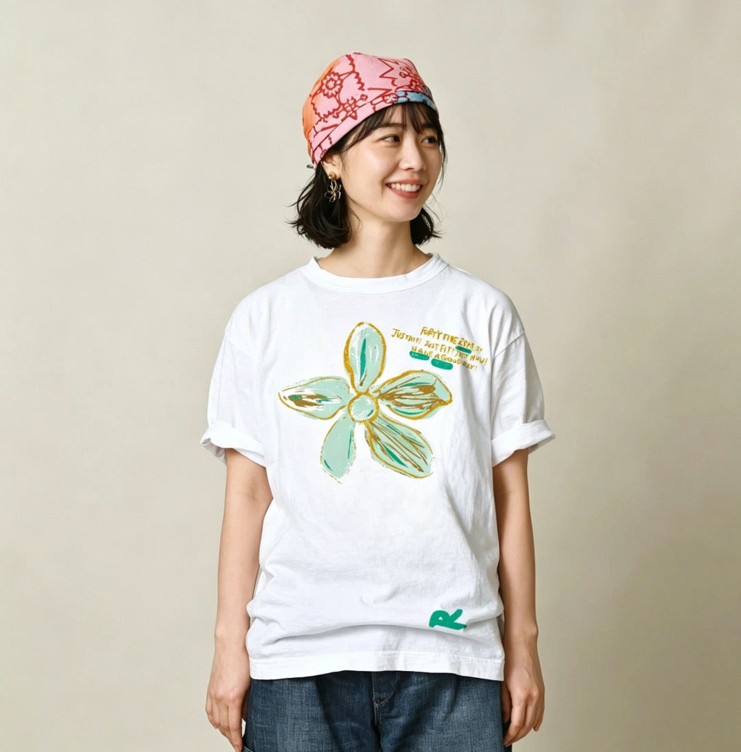 45R flower tee